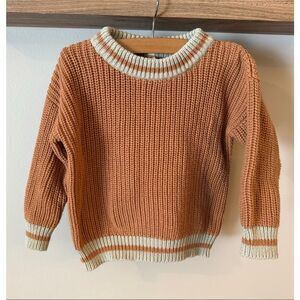 Wild Wawa Kids Knit Sweater - Clay Vintage Blue-  Cotton - 18/24M